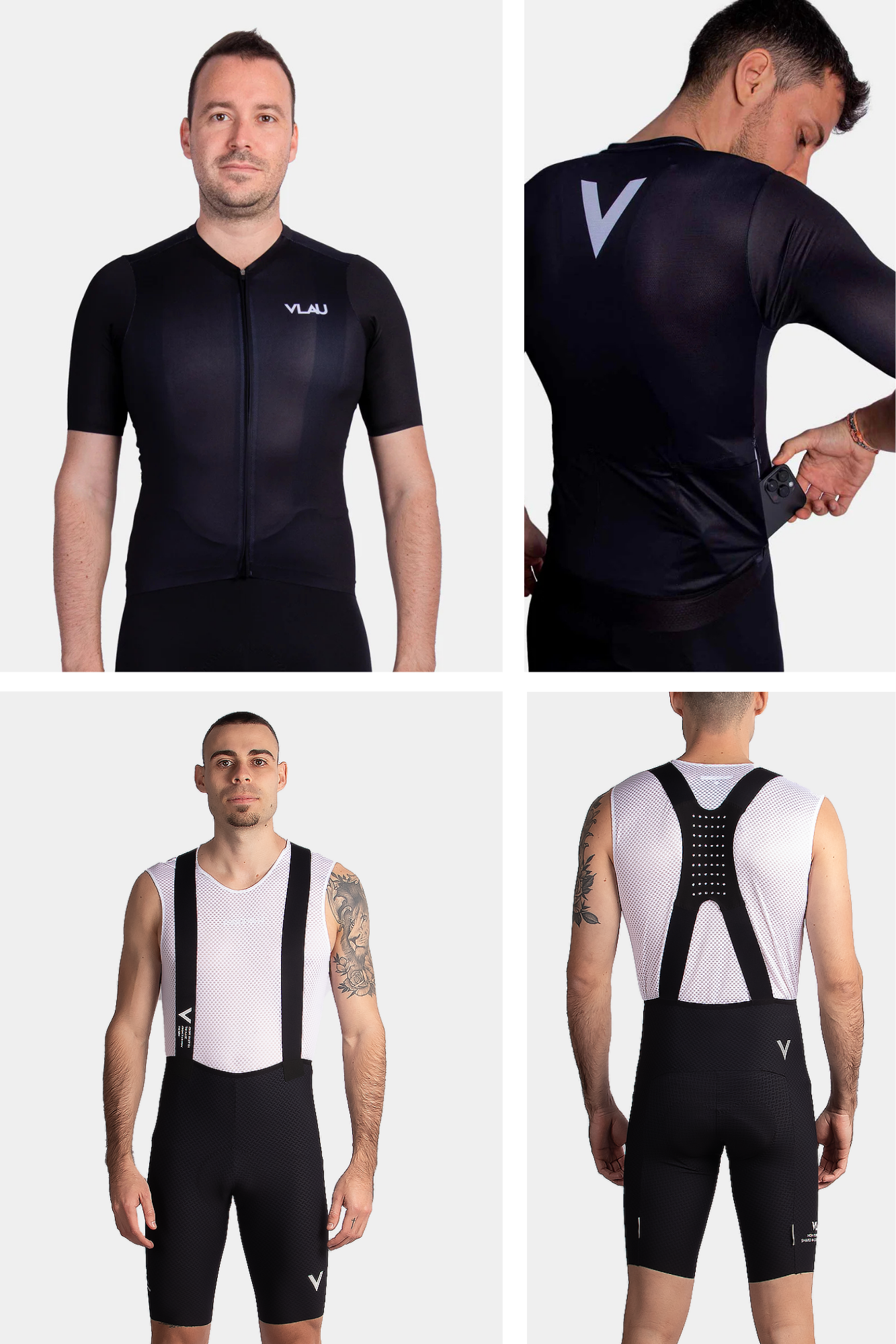 Kit: Maillot Etern Hombre Negro + Culotte Hombre Altus