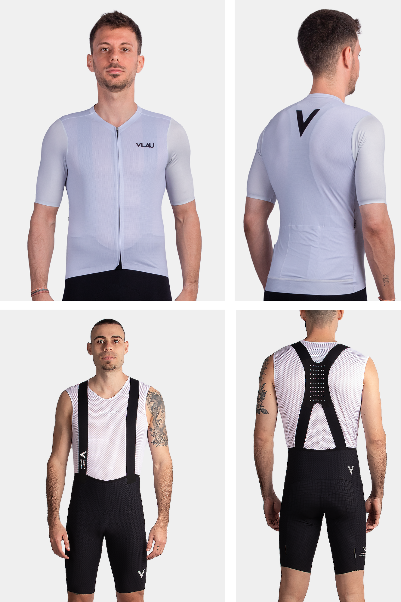 Kit: Maillot Etern Gris Hombre + Culotte Hombre Altus